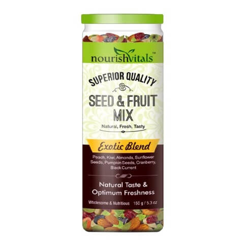 NourishVitals Seed & Fruit Mix, Exotic Blend 0.150 kg