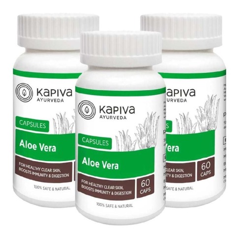 Kapiva Aloe Vera - Pack of 3 60 capsules Kapiva Aloe Vera - Pack of 3 60 capsules