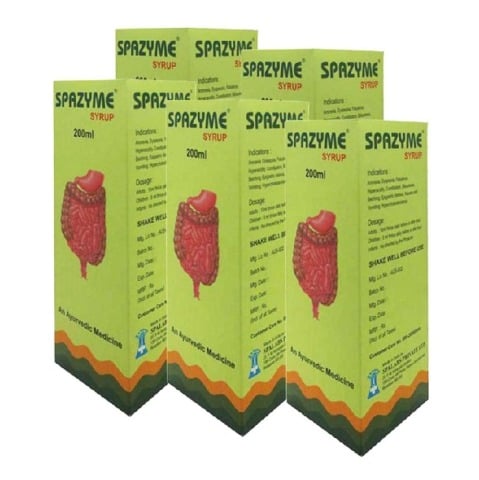 Kairali Spazyme Syrup, 200 m - Pack of 5 Kairali Spazyme Syrup, 200 m - Pack of 5
