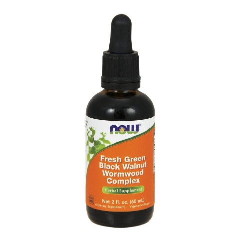 Now Fresh Green Black Walnut Wormwood Complex,  60 ml 