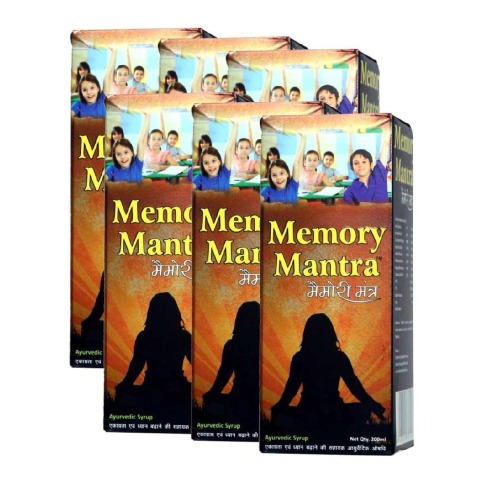 Memory Mantra Ayurvedic Syrup, 200 ml - Pack of 6 Memory Mantra Ayurvedic Syrup, 200 ml - Pack of 6