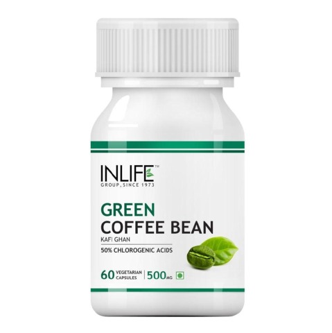 INLIFE Green Coffee Bean Extract (500 mg), 60 veggie capsule(s)