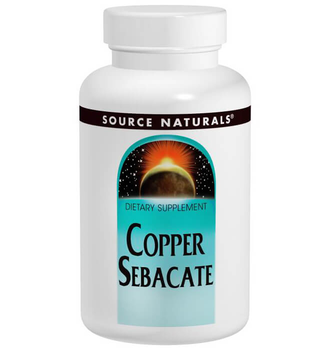 Source Naturals Copper Sebacate,  120 tablet(s) 