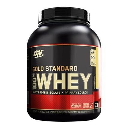 ON (Optimum Nutrition) Gold Standard 100% Whey Protein, 5 lb Banana & Cream ON (Optimum Nutrition) Gold Standard 100% Whey Protein, 5 lb Banana & Cream
