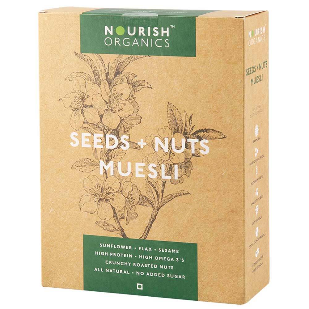 Nourish Organics Seeds & Nuts Muesli,  0.3 kg  Unflavoured 
