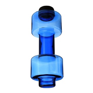 DYEG Dumbbell Shaker Bottle, Blue 550 ml