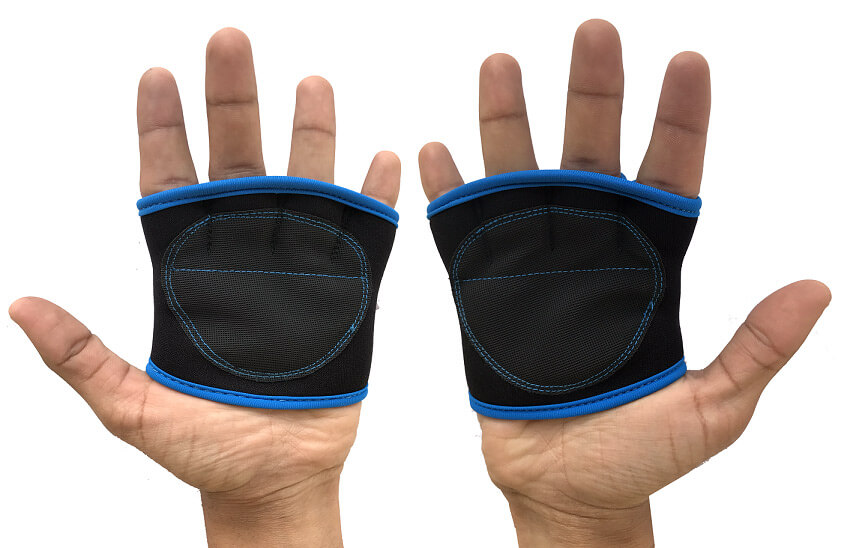 KOBO WTA-11 Weight Lifting Grip Pads,  Black  Free Size 