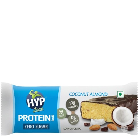 Hyp Lean Sugar Free Protein Bar, 6 Piece(s)/Pack Coconut Almond Hyp Lean Sugar Free Protein Bar, 6 Piece(s)/Pack Coconut Almond