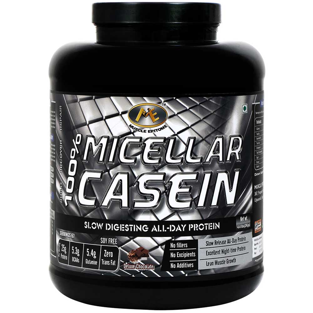 Muscle Epitome 100% Micellar Casein,  4.4 lb  Deluxe Chocolate 