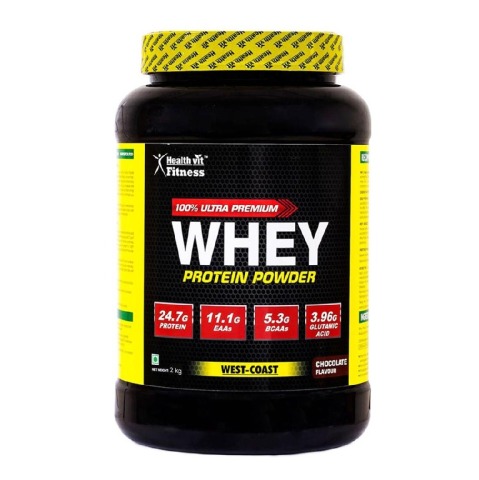Healthvit 100% Ultra Premium Whey Protein, 4.4 lb Chocolate Healthvit 100% Ultra Premium Whey Protein, 4.4 lb Chocolate