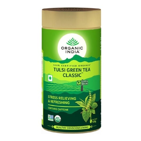 Organic India Tulsi Green Tea, 100 g Tulsi Organic India Tulsi Green Tea, 100 g Tulsi