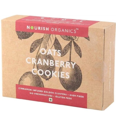 Nourish Organics Oats Cookies,  150 g  Cranberry 