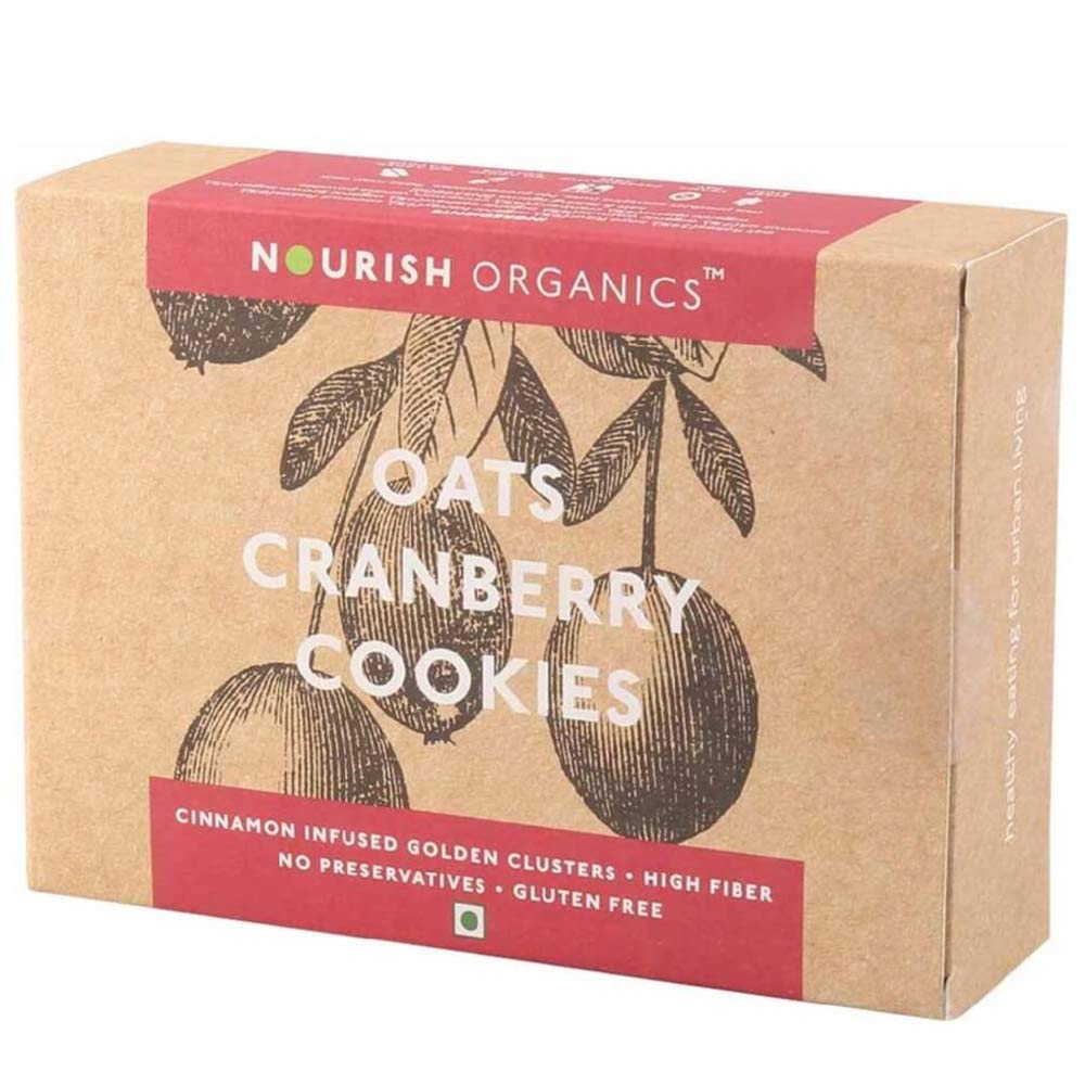 Nourish Organics Oats Cookies,  150 g  Cranberry 
