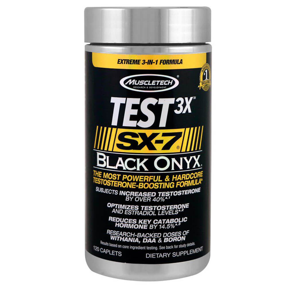 MuscleTech Test 3x SX-7 Black Onyx,  120 caplets  Unflavoured 