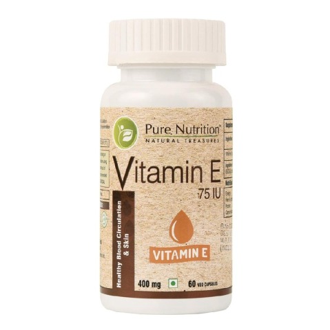 Pure Nutrition Vitamin E,  60 capsules 