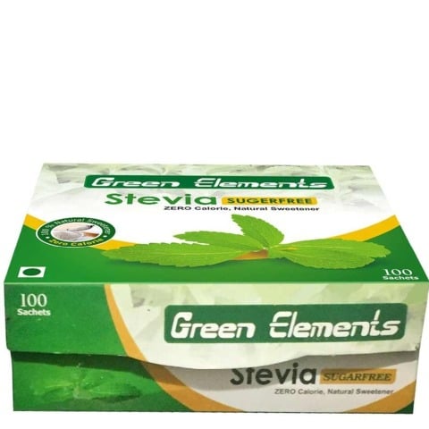 Green Elements Stevia Sugarfree Powder,  100 sachets/pack 