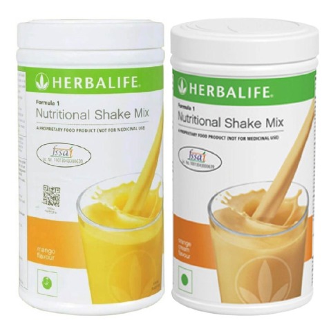 Herbalife Formula 1 Nutritional Shake Mix (Mango & Orange Cream) Combo