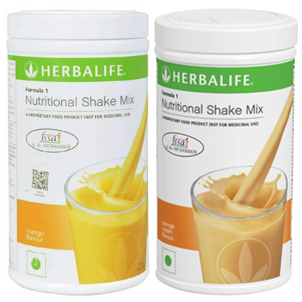 Herbalife Formula 1 Nutritional Shake Mix (Mango & Orange Cream) Combo