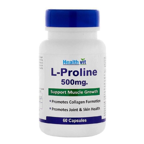 Healthvit L-Proline (500 mg),  60 capsules 