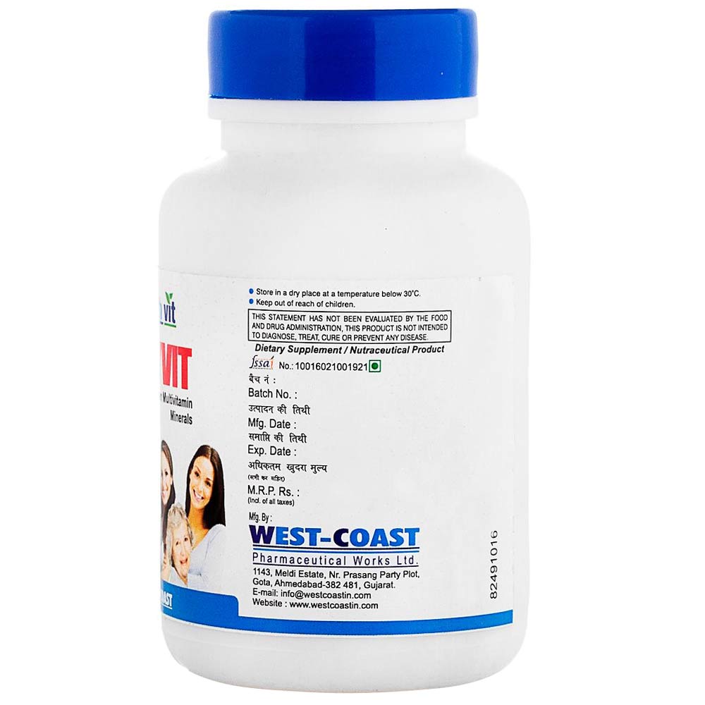 Healthvit AtoZ FEMYVIT Women Multivitamin Minerals,  60 tablet(s)  Unflavoured 