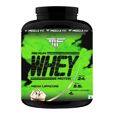Muscle Fit Premium Whey Protein, 4.4 lb Mocha Cappuccino
