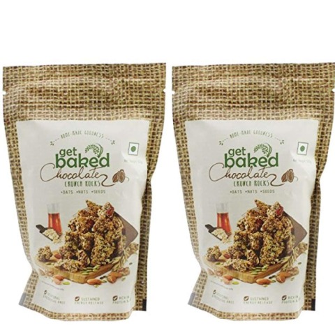 Get Baked Crunch Rocks (Pack of 2),  Chocolate  0.05 kg 