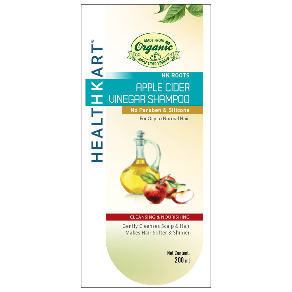 HealthKart Apple Cider Vinegar Shampoo, 200 ml Cleansing(Highlight)