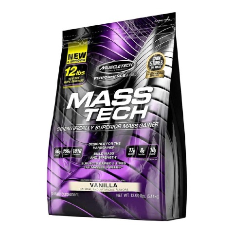 MuscleTech Mass Tech Performance Series,  12 lb  Vanilla 