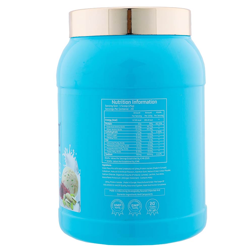 1 - MYFITNESS By Paradise iWHEY- H2O,  1.1 lb  Kesar Pista Kulfi 
