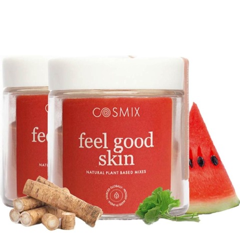 1 - Cosmix Feel Good Skin,  60 g  Unflavoured (Jar, Pack of 2) 