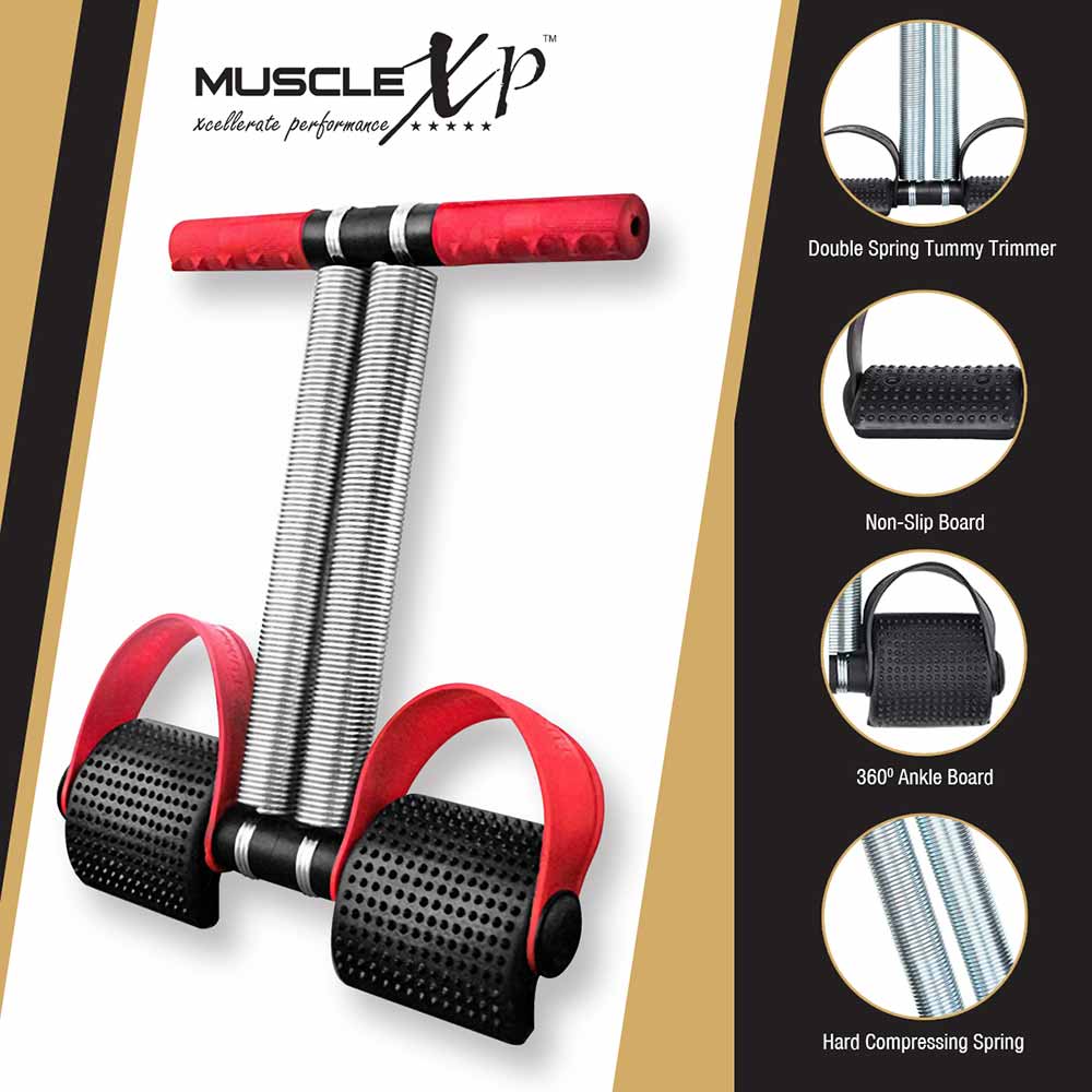 4 - MuscleXP Tummy Trimmer,  Silver  Free Size 