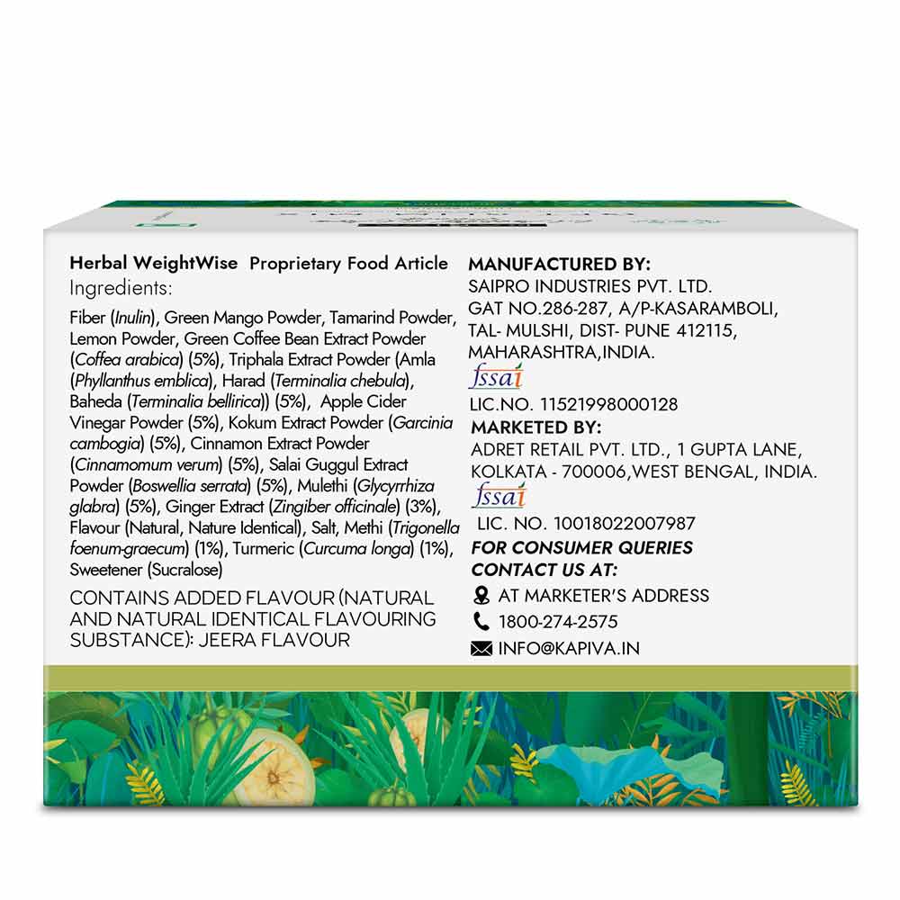 8 - Kapiva Weight Wise Foods Get Slim Mix,  30 sachets/pack 