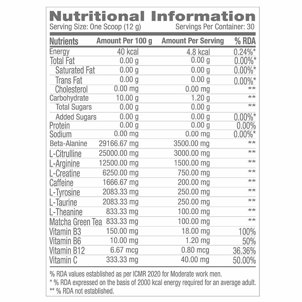 Pro Performance PreWorkout at Best Price in India