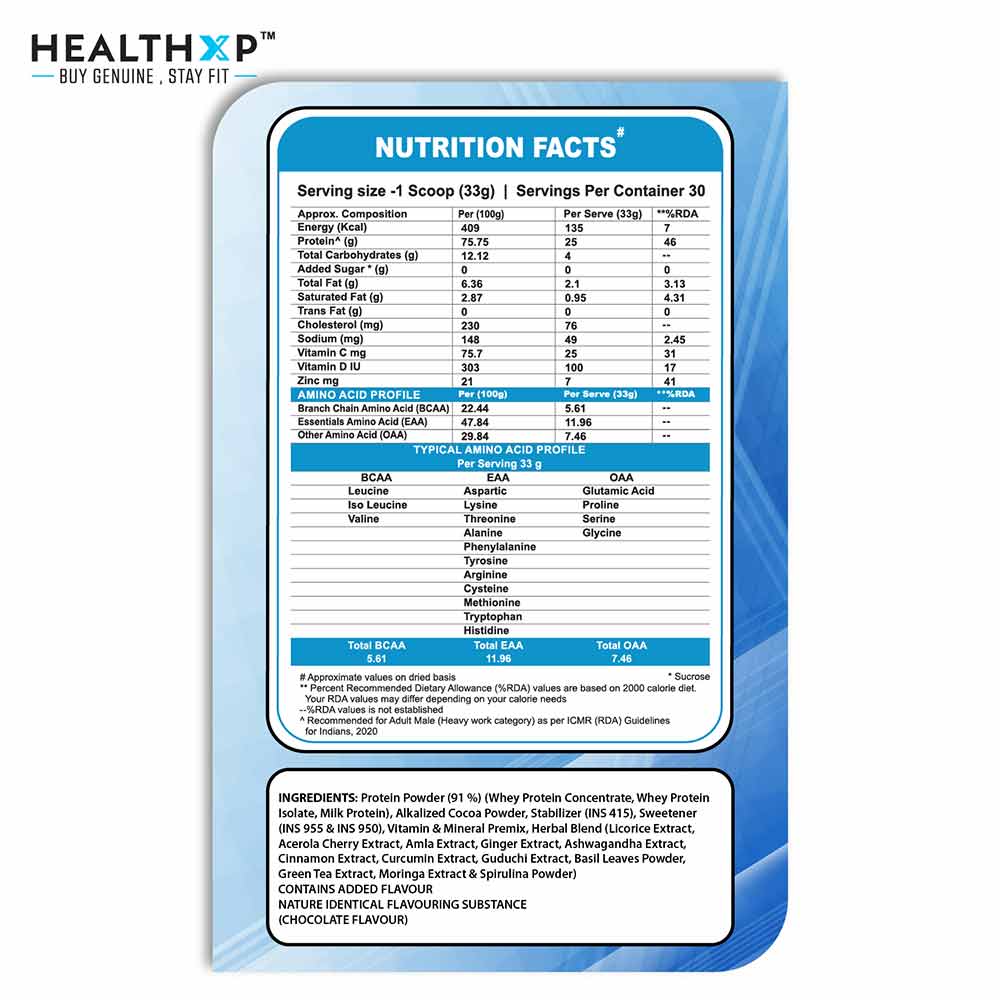 2 - HealthXP Shield Whey,  2.2 lb  Irish Chocolate 