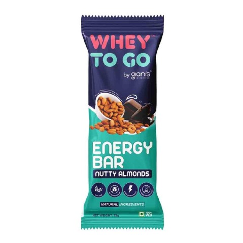 1 - Whey To Go Energy Bar,  6 bar(s)  Nutty Almonds 