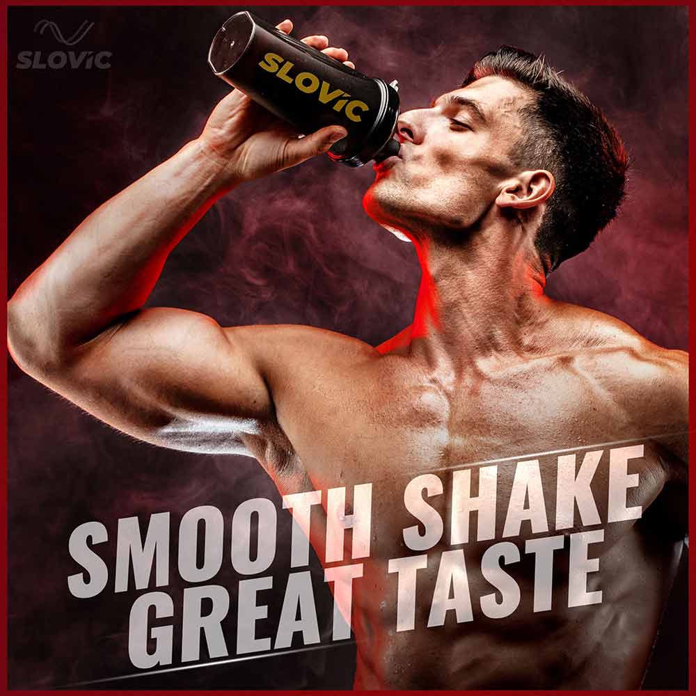 2 - SLOVIC Shaker,  Transparent Black  700 ml 