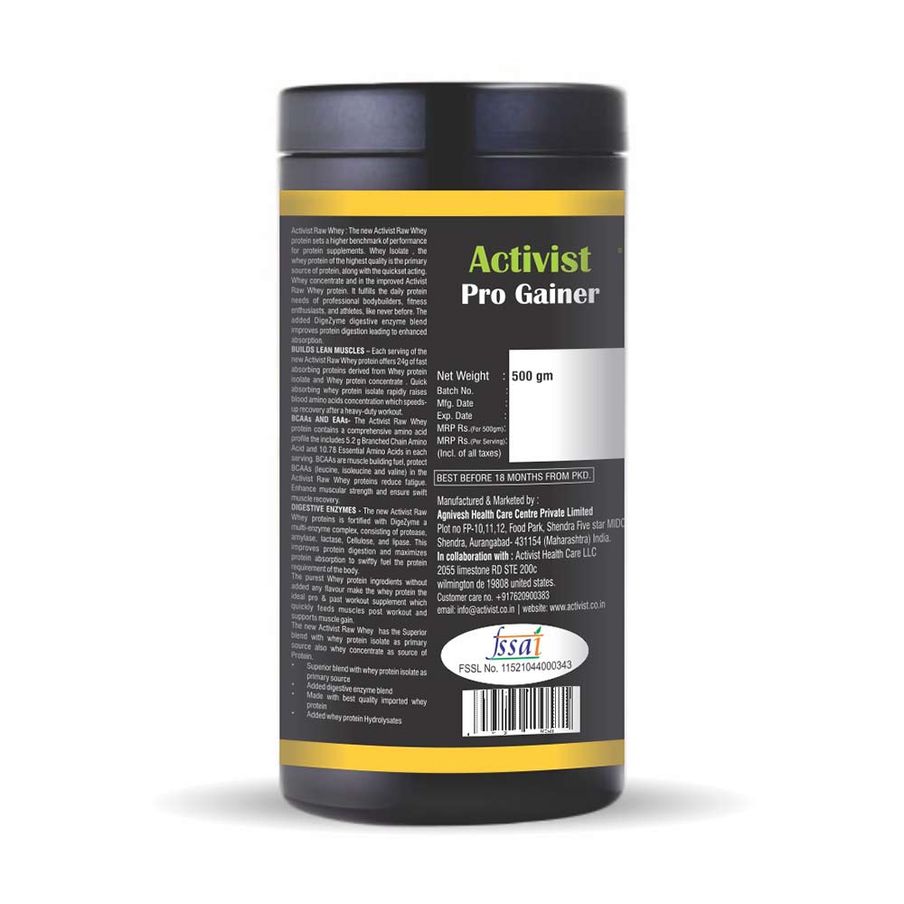 2 - Activist Pro Gainer Protein Powder,  1.1 lb  Mango 