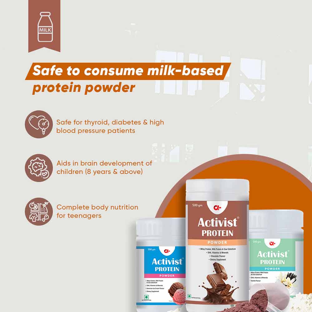 3 - Activist Protein Powder,  200 g  Kesar 
