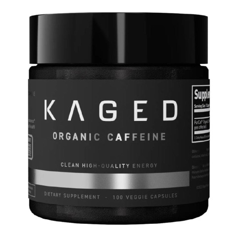 1 - Kaged Muscle Organic Caffeine,  100 veggie capsule(s)  Unflavoured 