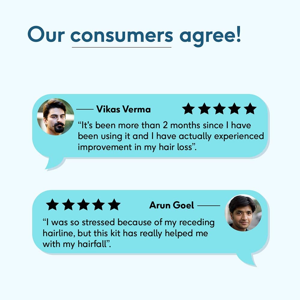 7 - HK Vitals Advanced Hairloss Kit by HealthKart,  3 Piece(s)/Pack  Combo