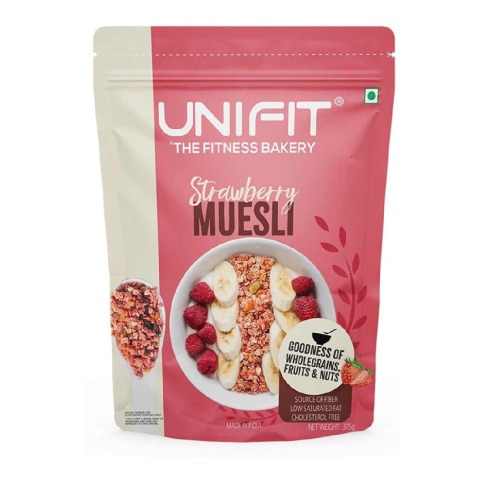 1 - UNIFIT Muesli,  375 g  Strawberry 