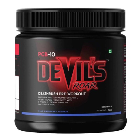 1 - Devil's Roar Pre-Workout,  0.88 lb  Blue Raspberry 