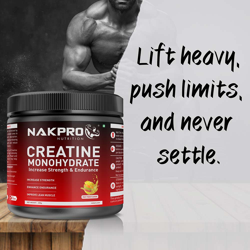 7 - Nakpro Creatine Monohydrate,  Fruit Punch (Jar)  0.55 lb 