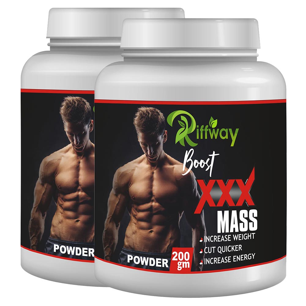 1 - Riffway Boost XXX Mass,  0.44 lb  Unflavoured (Pack of 2) 