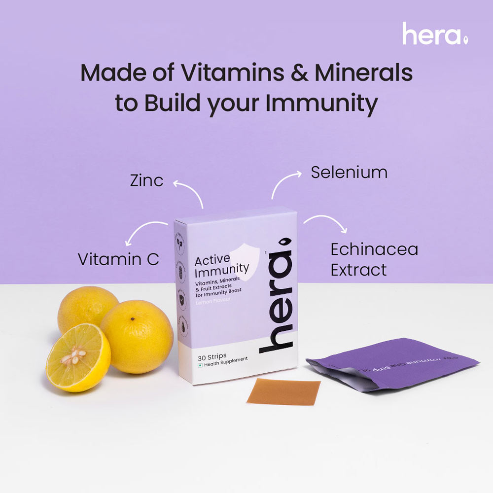 2 - Hera Active Immunity,  30 Strip(s)  Lemon (Pack of 3) 