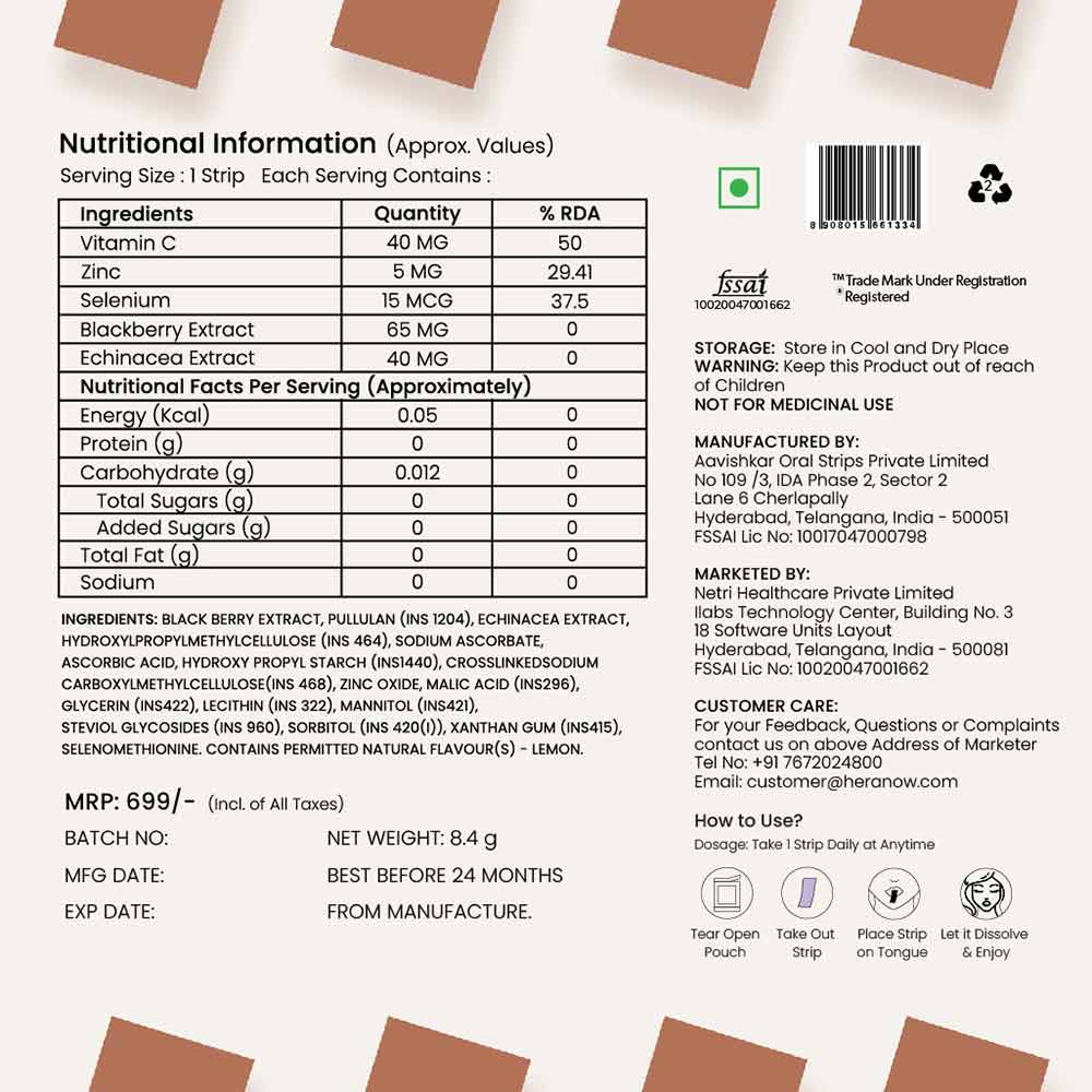 3 - Hera Active Immunity,  30 Strip(s)  Lemon (Pack of 3) 