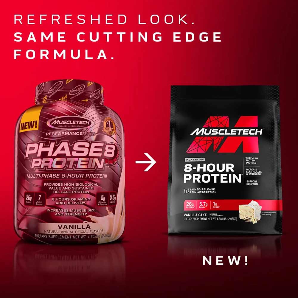 3 - MuscleTech Phase 8,  4.60 lb  Vanilla 
