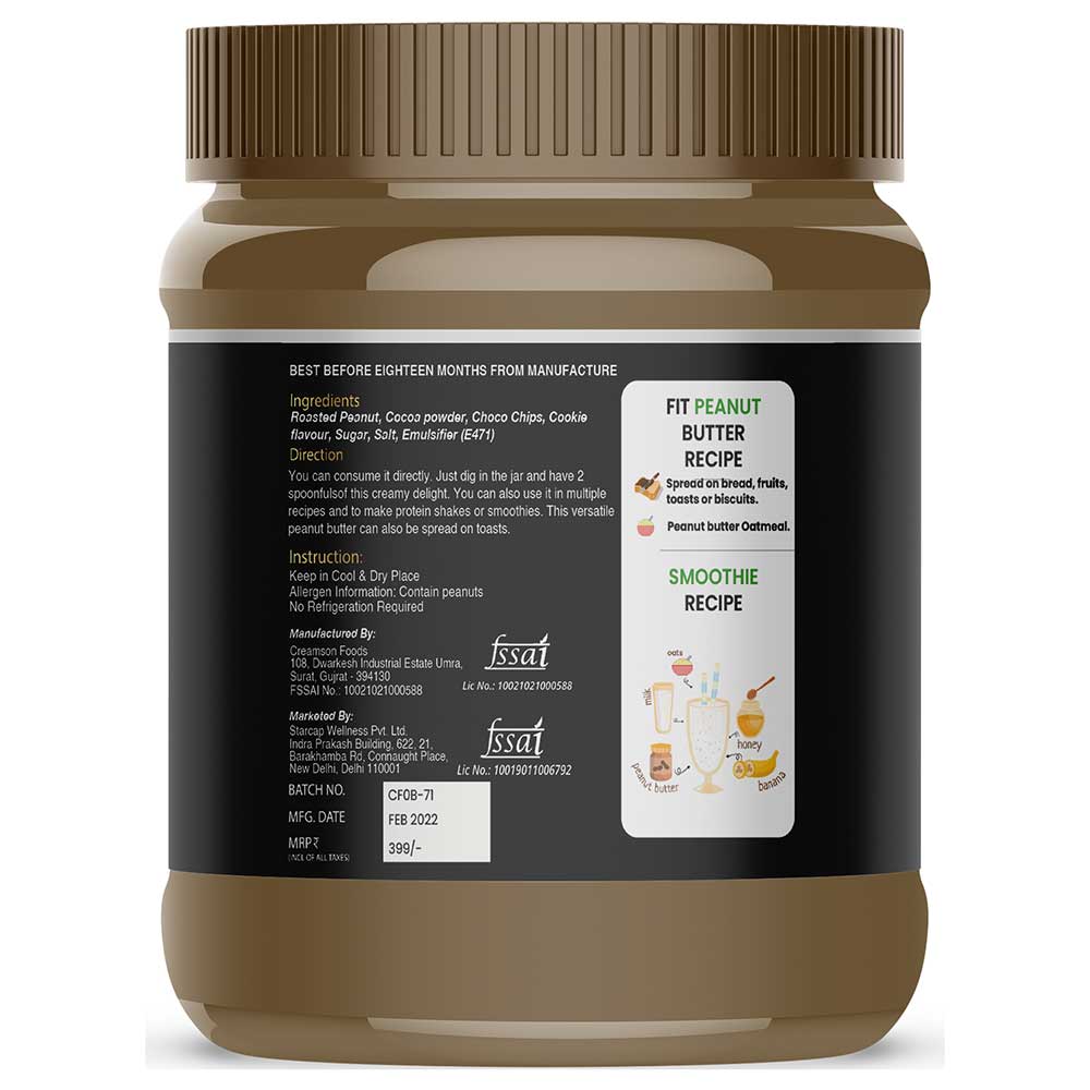 2 - Fitspire Peanut Butter,  0.340 kg  Choco Cookie Crunch 