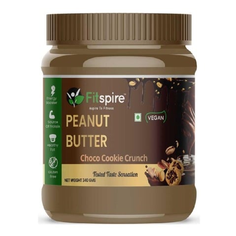 1 - Fitspire Peanut Butter,  0.340 kg  Choco Cookie Crunch 