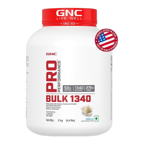 GNC Pro Performance Bulk 1340, 4.4 lb Vanilla Ice Cream
